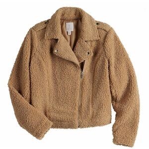 Lauren Conrad Cozy Brown Sherpa Jacket